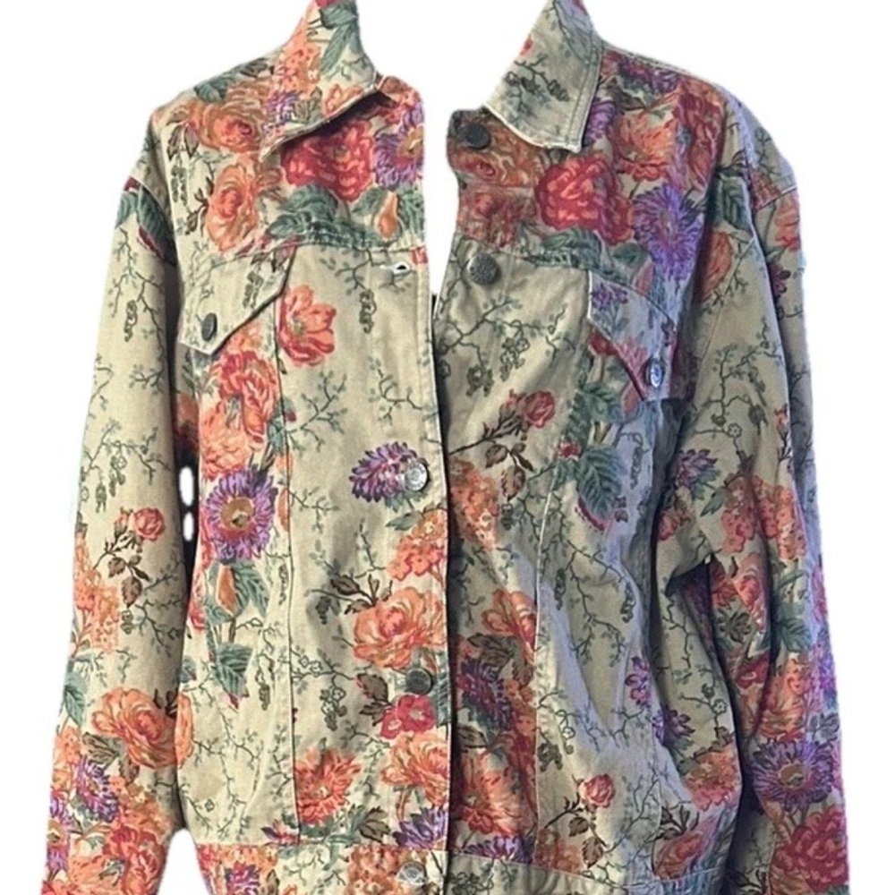 Vintage Susan Bristol Multicolor Floral Jacket and Skirt